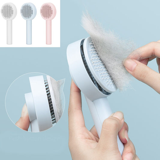 Automatic Pet Hair Remover Massage Brush 