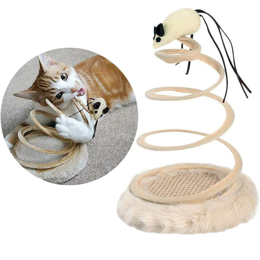 Interactive Spiral Spring Cat Toy