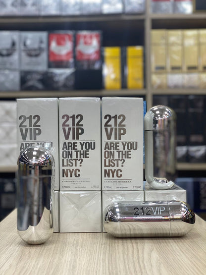 212 Vip Plateada Para Dama 80ML