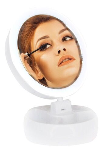 Jg-388 Rechargeable Led Mirror With 10x Magnification For Makeup