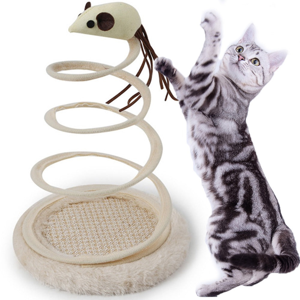 Interactive Spiral Spring Cat Toy