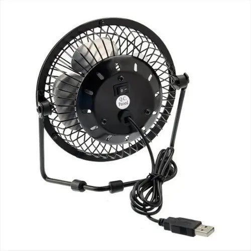 Portable Usb Fan For Pc, Metallic / Adjustable 15cm