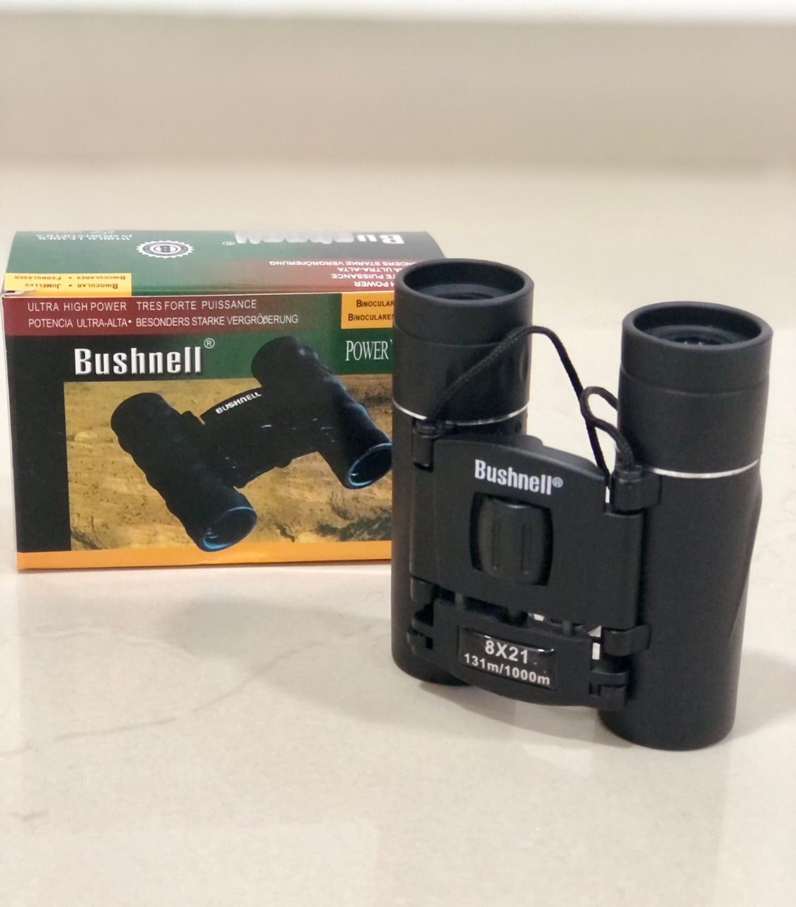 Bushnell Power View 8x21 Mini Binoculars + Free Shipping 