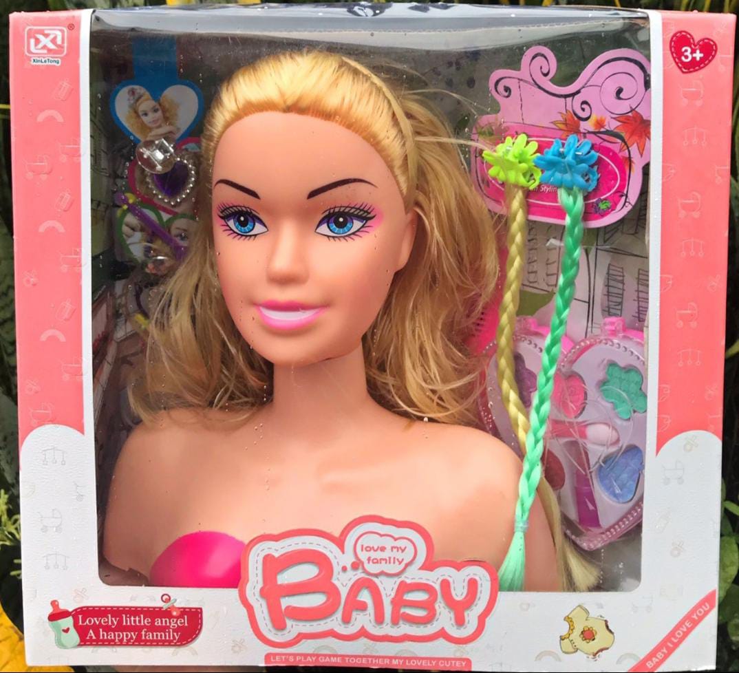 Doll Head For Hair And Makeup For Kids