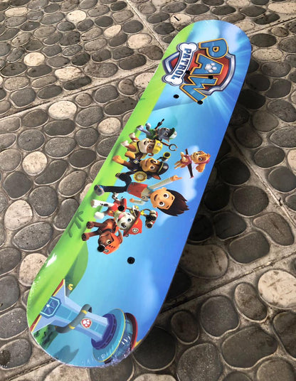 Wooden Skateboard for Children with Designs, 60 cm in Size