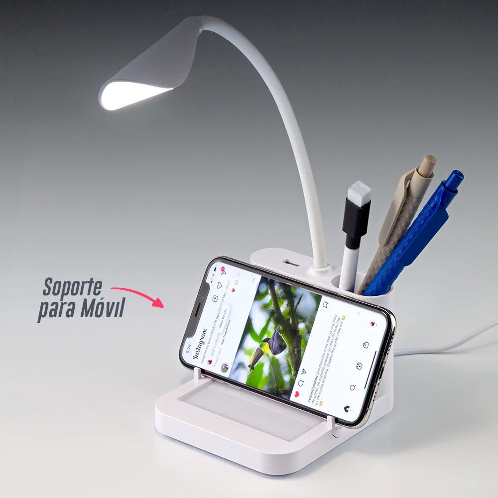 Lampara Led De Escritorio 5 En 1 Recargable + Envío Gratis