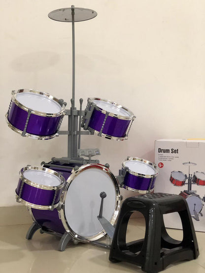 Juego De Batería Para Niños Drum Set 90x60cm