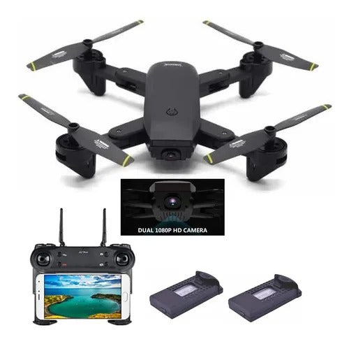 Drone Dm107s Plegable Doble Cámara Wifi Full Hd