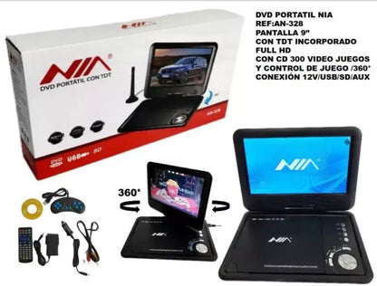 Portable DVD with DTT Nia 9 Inches