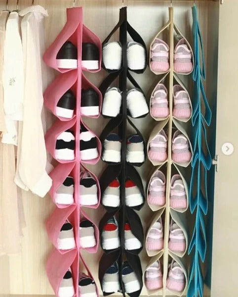 Hanging Shoe Organizer for 6 Pairs