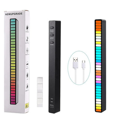 Barrita De Luz RGB Indicador Sonido Graduable + Envió Gratis