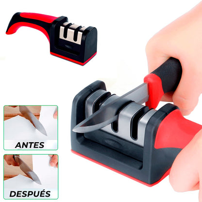 Ergonomic 3-Stage Knife Sharpener 