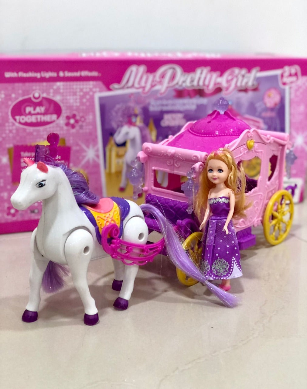 My Pretty Girl Princess Carriage + Doll