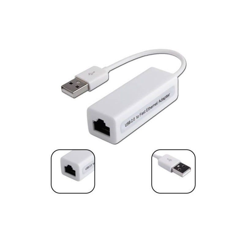 Adapter For Pc Usb 2.0 To Ethernet Windows - Mac