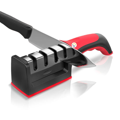 Ergonomic 3-Stage Knife Sharpener 