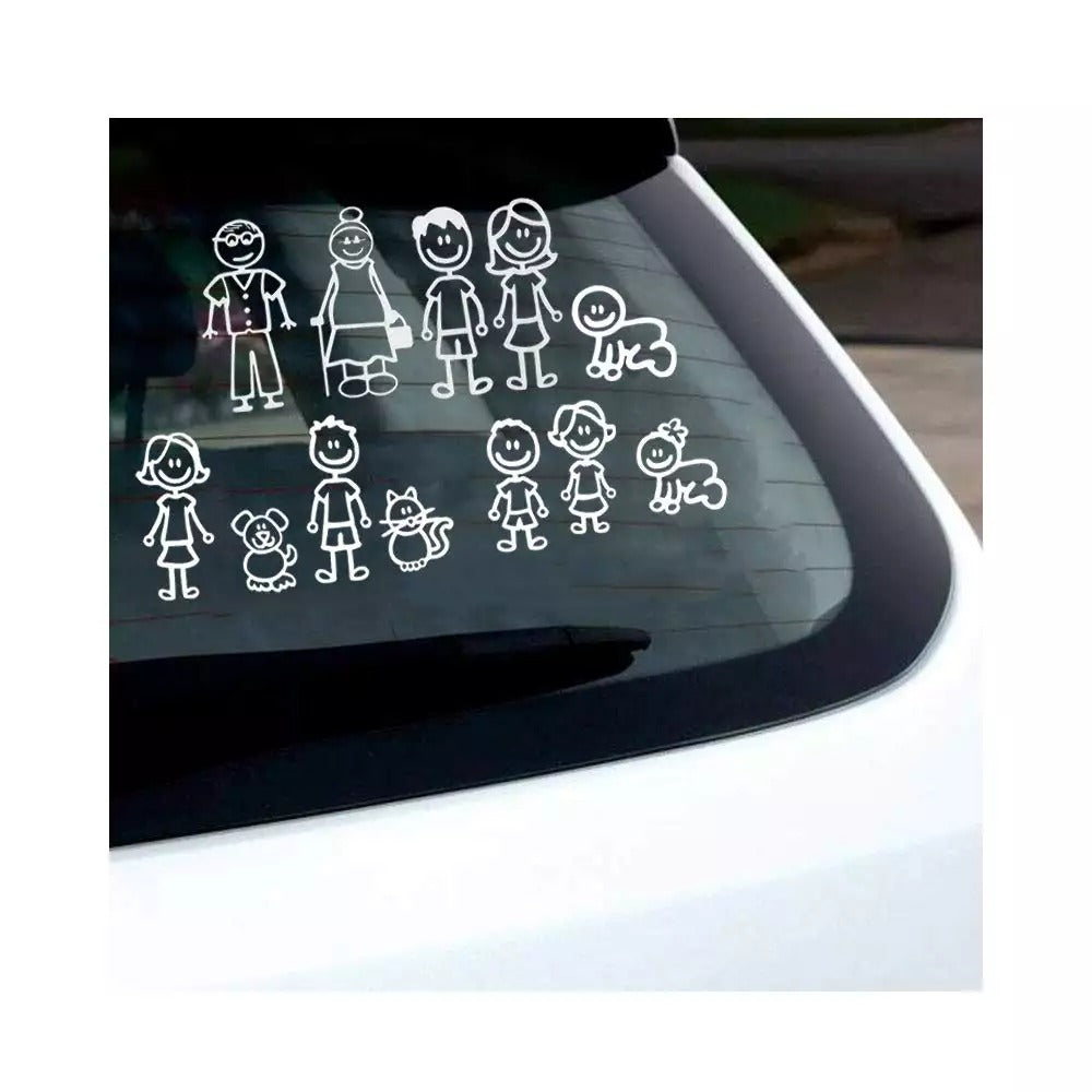 Family Car Stickers Set X15