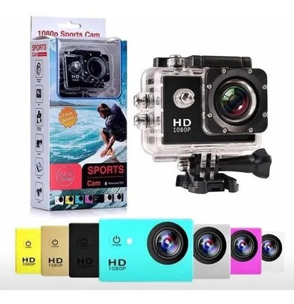 Sports Action Camera Submersible 30 Mts + Video Accessories