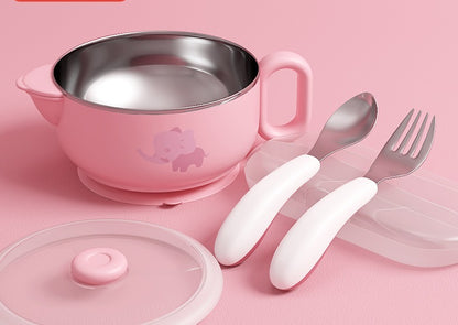 Stainless Steel Baby Dinnerware Set + Free Shipping 