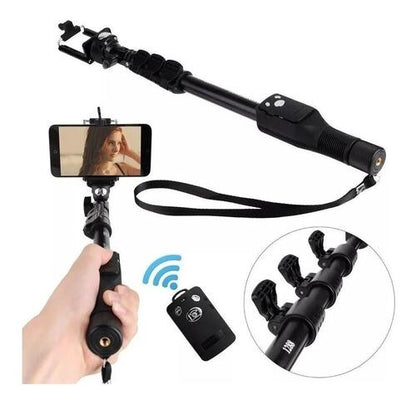 Selfie stick with bluetooth for cell phone 