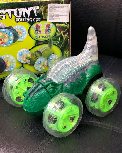 Rechargeable Remote Control Dinosaur Crazy Car With Lights And Sound