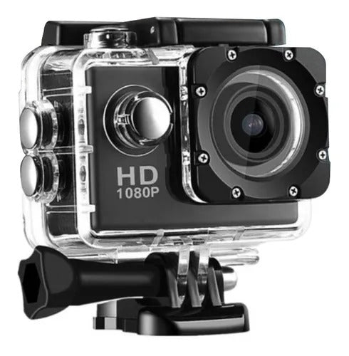 Sports Action Camera Submersible 30 Mts + Video Accessories