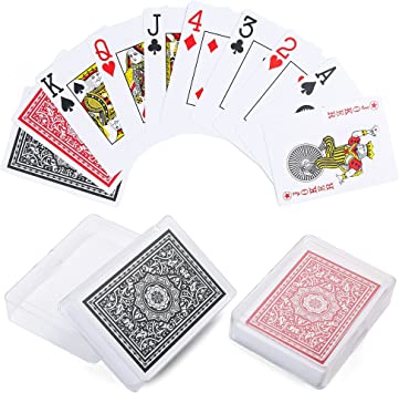 100% Plastic Poker Card Game X 2 Decks