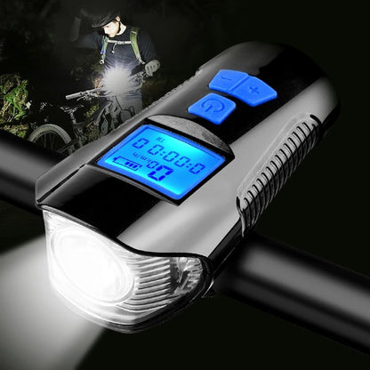 Odometer Speedometer Light and Bicycle Whistle 350 Lumens 3 in 1