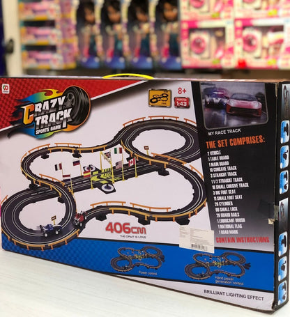 Pista De carro Electrica crazy track 406cm + Envio Gratis