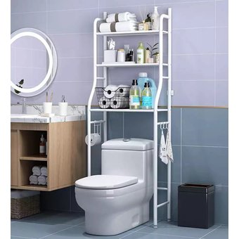 Organizer shelf for washing machine or bathroom