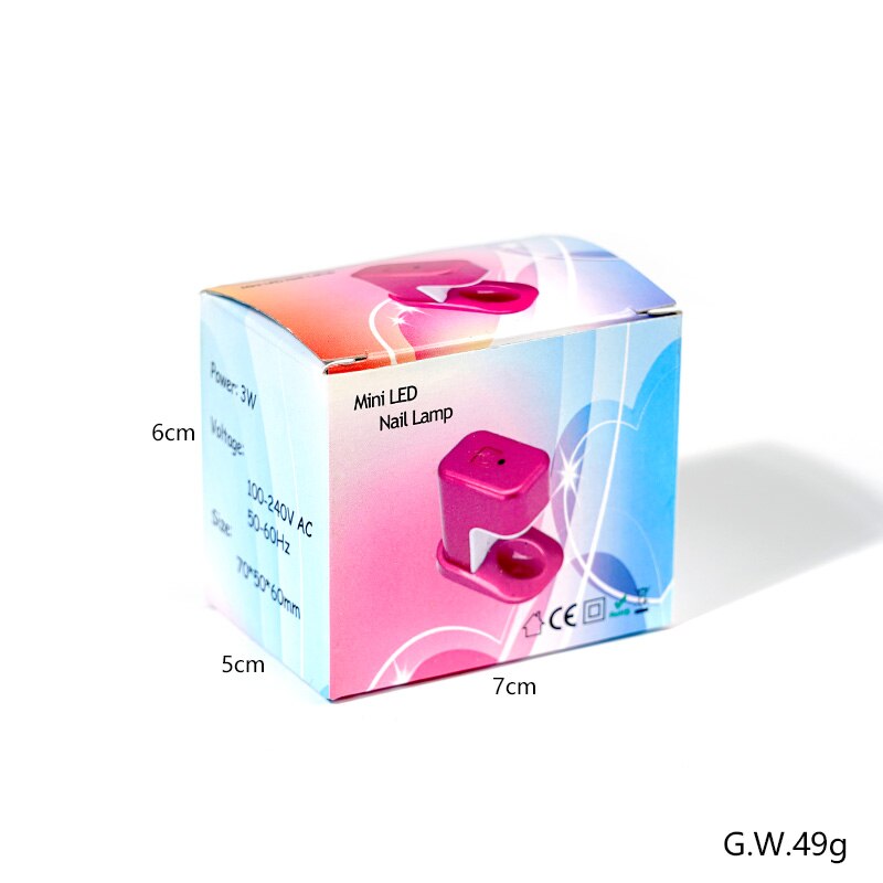 Mini portable nail dryer lamp 3 W