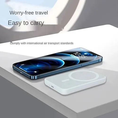 Portable Magnetic Wireless Power Bank Rechargeable For Cell Phone 5000mah