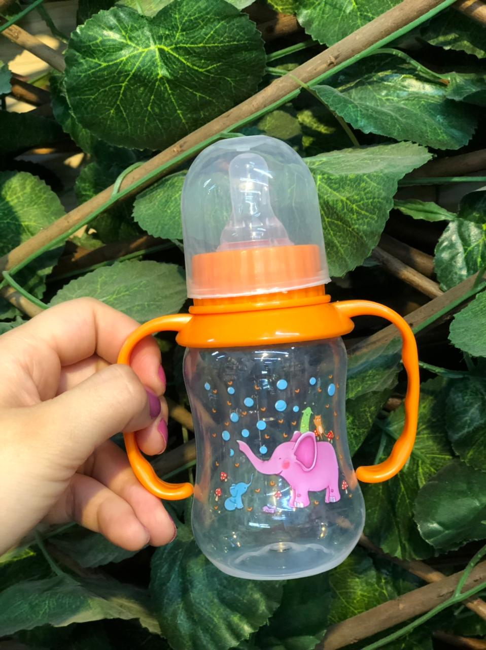 125ML Baby Bottle With Nipple And Handle