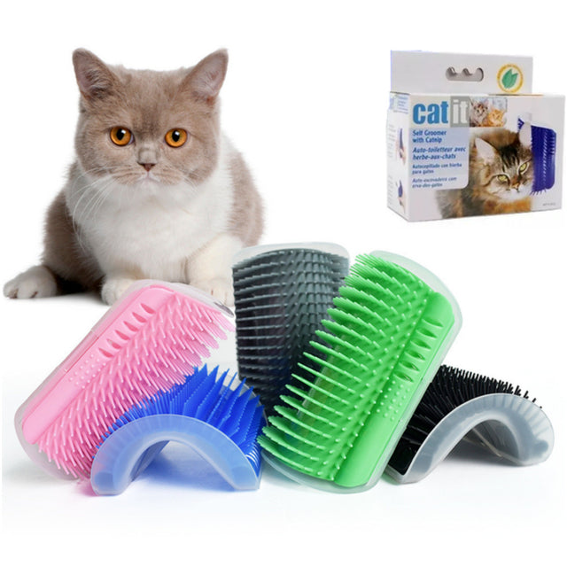 Corner Scratching Brush for Cats + Catnip