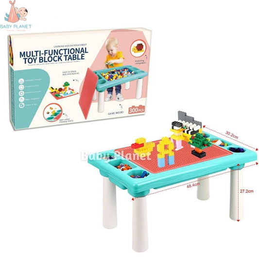 Multifunctional toy lego block table measures 48*30*27cm