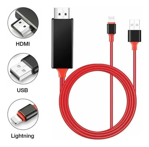 Lightning to HDMI Cable - iPad iPhone Mobile Phone Adapter Converter