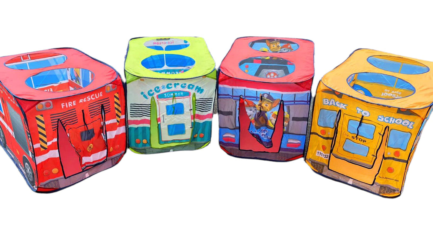 Foldable Children's Car Tent With Designs 