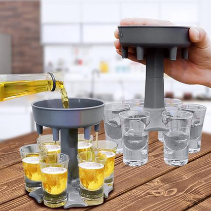 Shot Dispenser Party Drinks Holder + 6 Glasses + Free Shipping