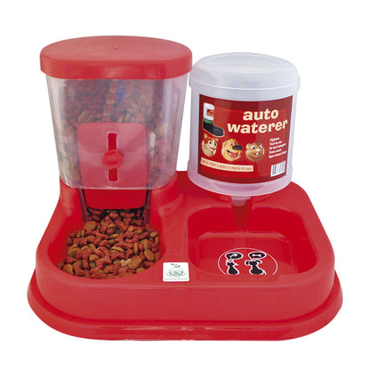 Dual-use dispenser feeder for dogs and cats