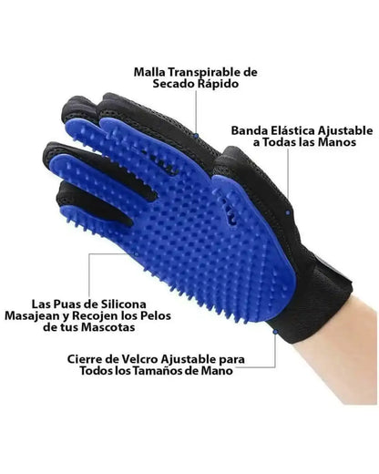 Silicone Glove Massage Hair Remover for Dogs and Cats X1