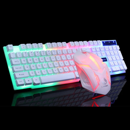 Gamer Combo Keyboard with Lights + Retro Illuminated Mouse M400