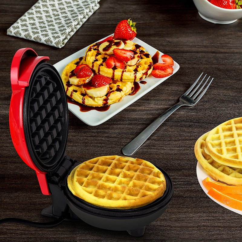 Small Non-Stick Electric Waffle Maker 