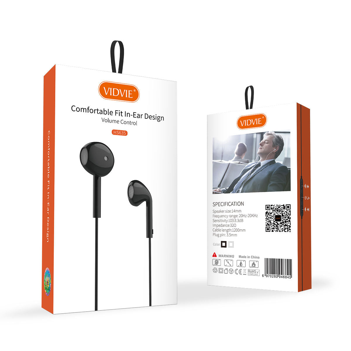 Vidvie Hs635 Micro Original Quality Hands-Free Stereo Headphones