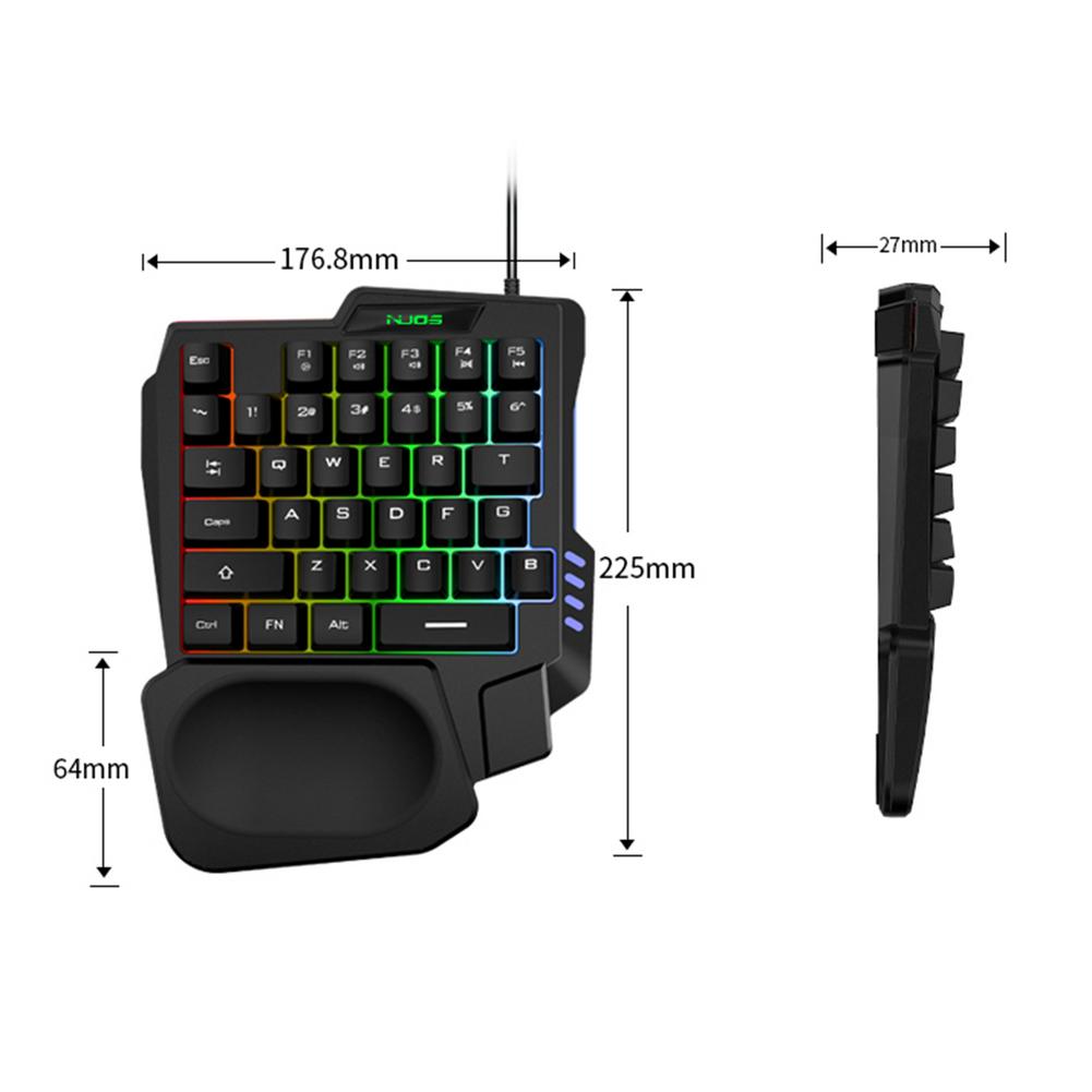 One-Handed Gamer Keyboard