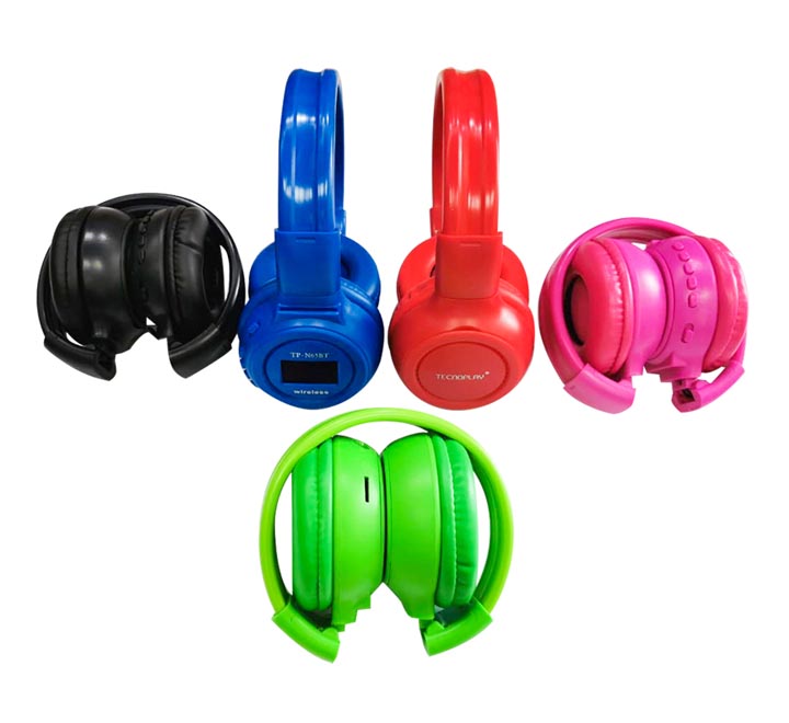 N65 Bluetooth Rechargeable Headphones Headband LED Display USB SD FM