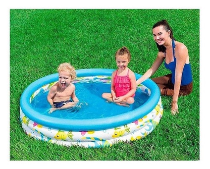 Round inflatable pool