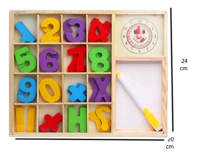 Wooden Mathematical Educational Game With Board