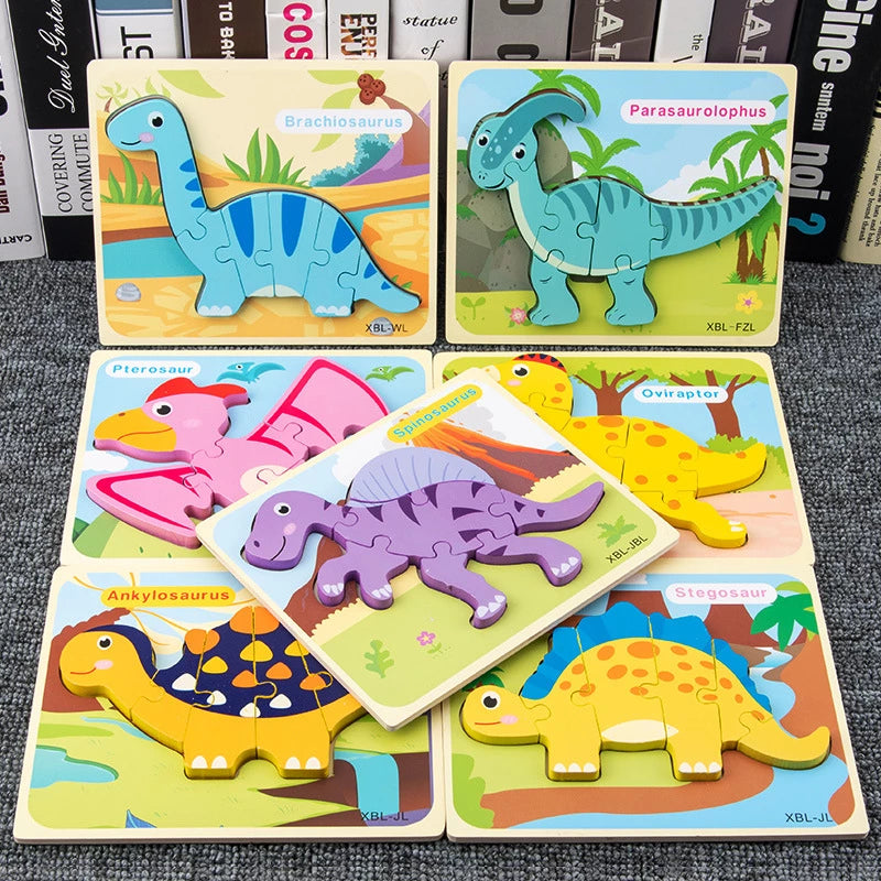 3D Wooden Dinosaur Puzzle 