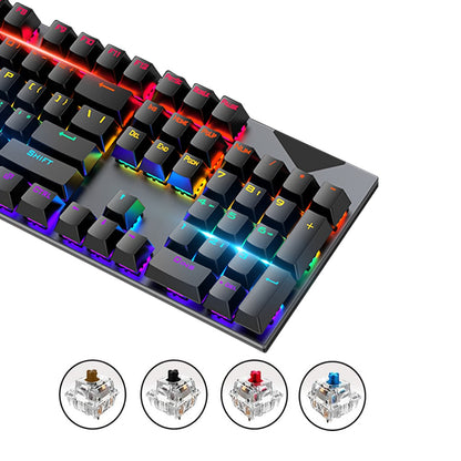 Teclado Mecánico Gamer Usb Aoas M-700 Con Luces Rgb