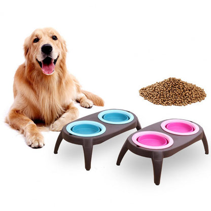 High Collapsible Pet Feeder