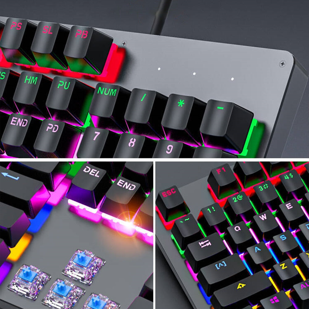 Aoas M-700 USB Mechanical Gamer Keyboard With RGB Lights